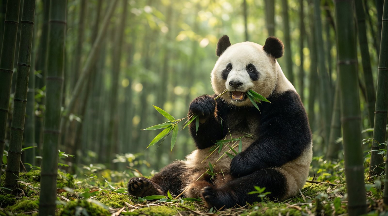 小马拉大车AI熊猫视频